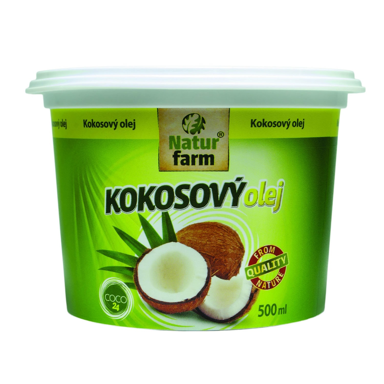 Natur farm Kokosový olej 500 ml 
