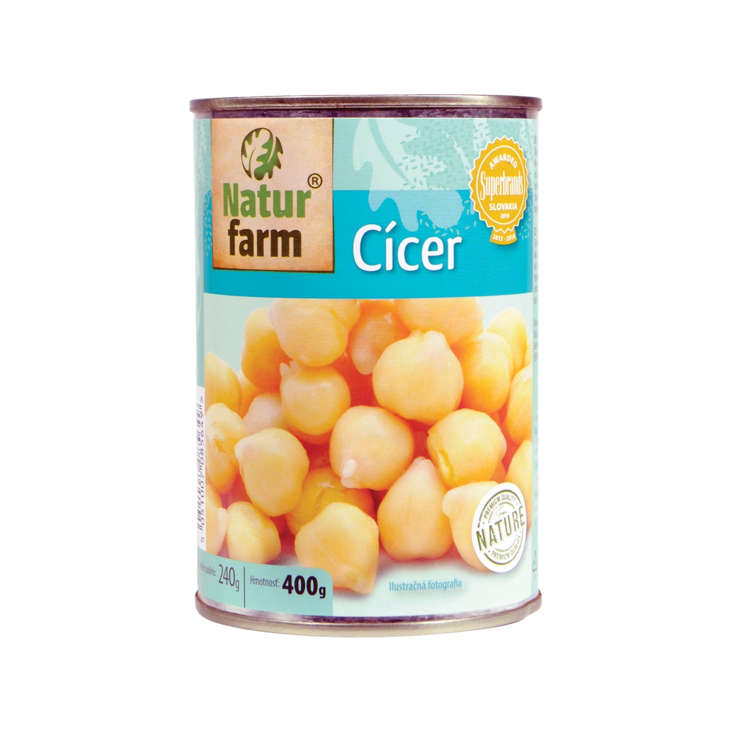 Natur farm Cizrna sterilovaná 400 g