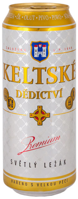 Pivovar Rakovník - Keltské dědictví 5,0% světlý ležák Plech 1l