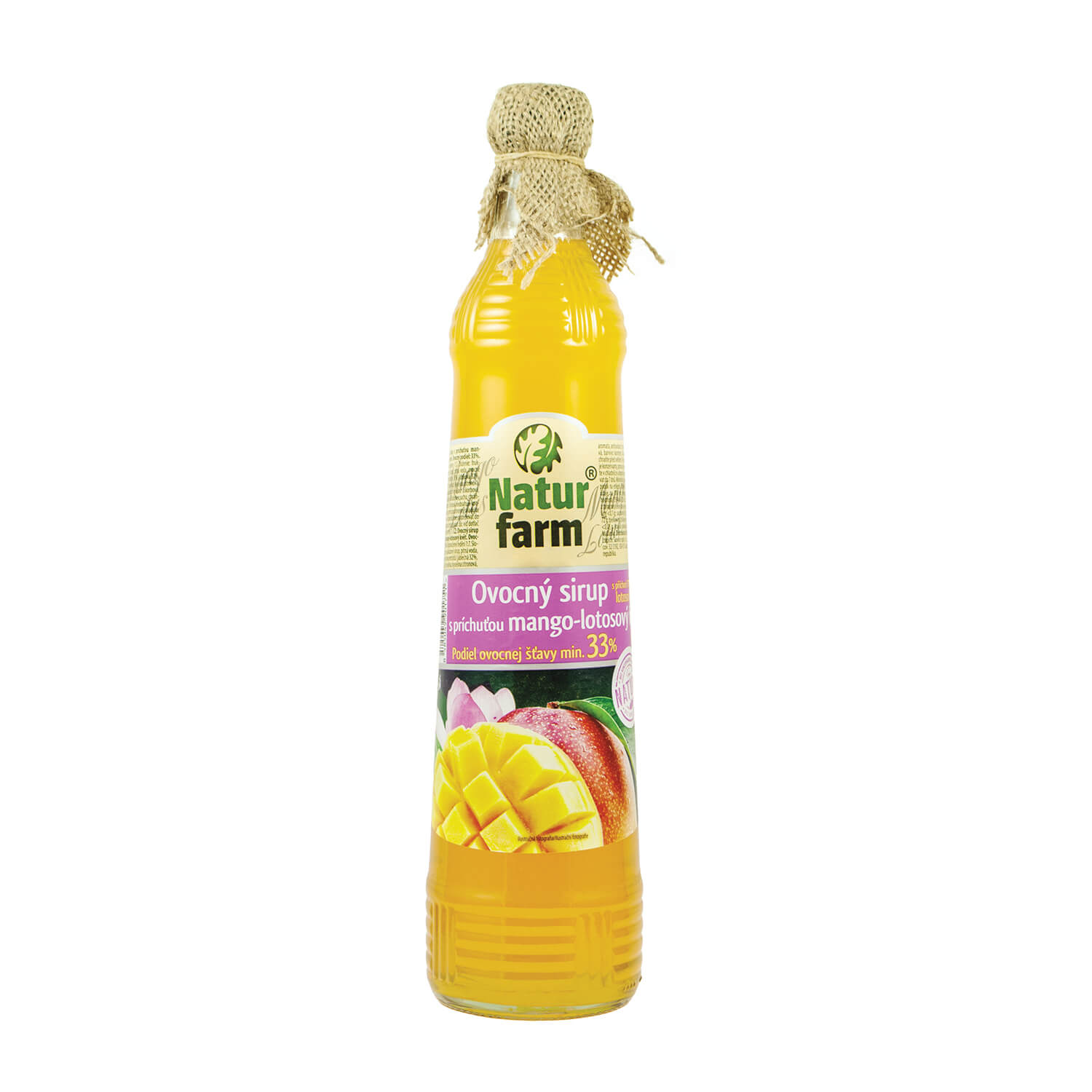 NaturFarm Sirup mango lotosový květ 33% 0,7 l