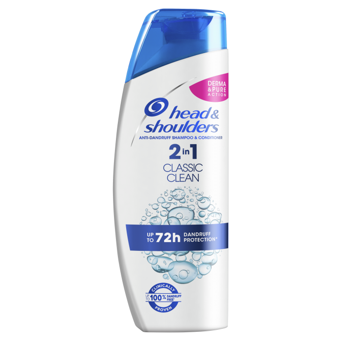 Head & Shoulders Classic Clean šampon a kondicionér 2v1 proti lupům na normální vlasy 400 ml