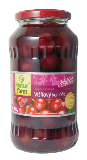 Natur farm Višňový kompot - 700 g