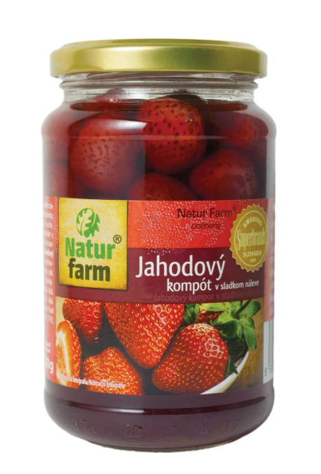 Natur farm jahodový kompot - 340 g