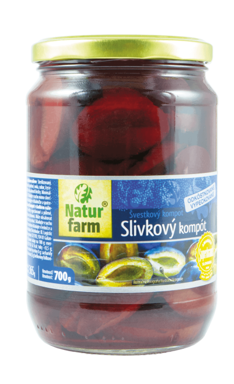 Natur farm švestkový kompot - 700 g