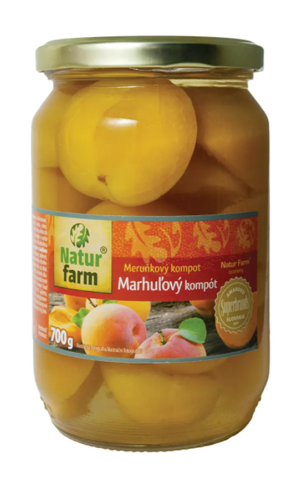 Natur farm meruňkový kompot - 700 g - EXP. 06/24