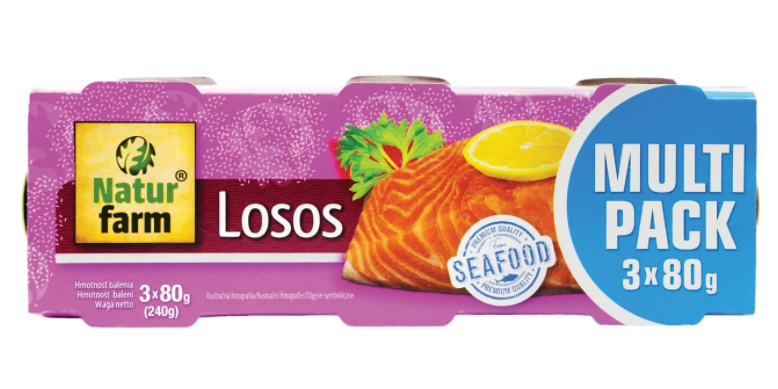 Natur Farm losos ve slaném nálevu 3x80g - EXP. 06/23