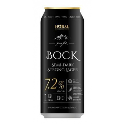 Horal BOCK pivo plech 7,2% 1l
