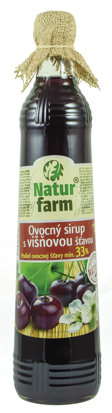 NaturFarm Sirup višeň min. 33% 0,7 l