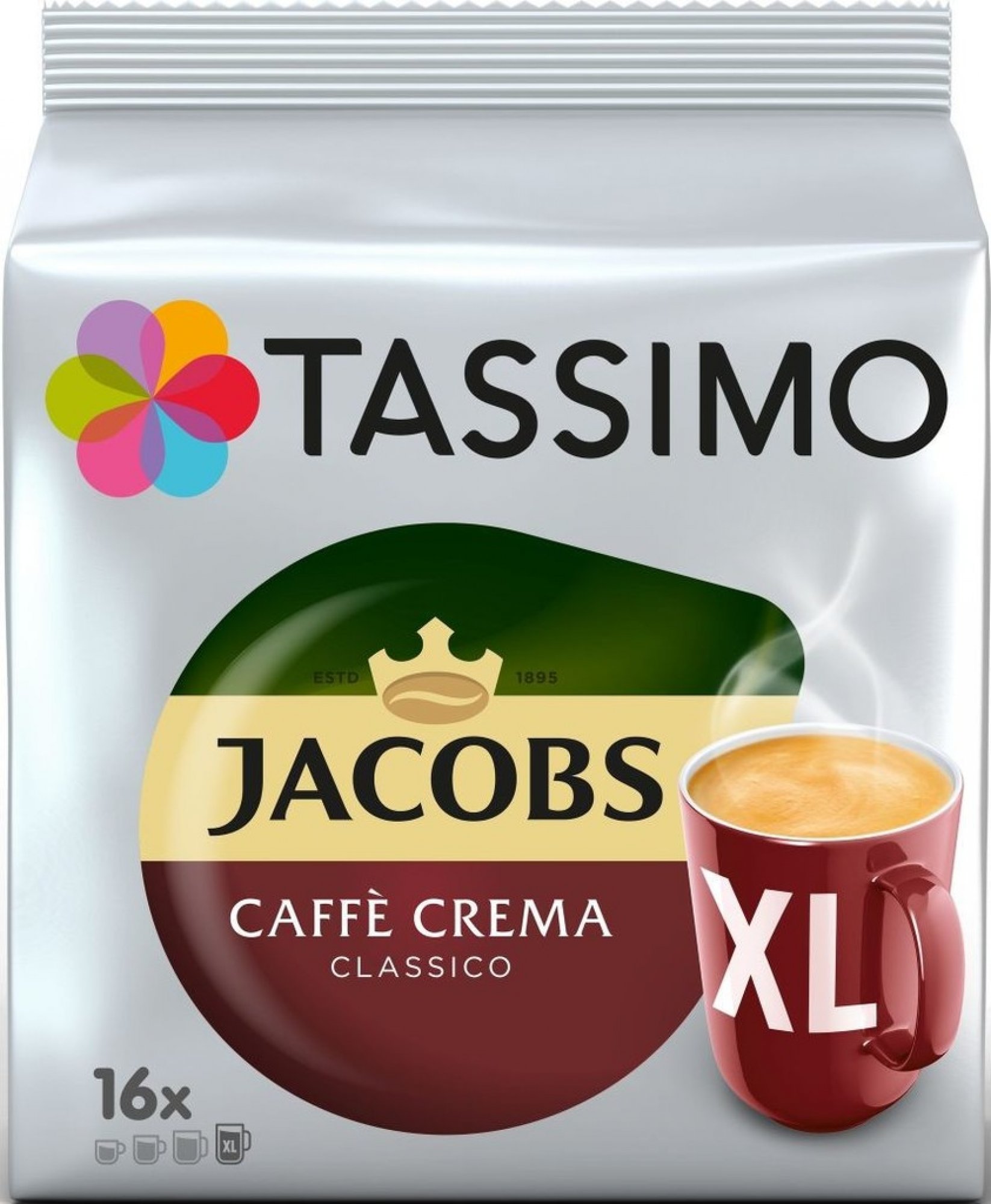 Tassimo Jacobs Krönung Café Crema XL 16 porcí
