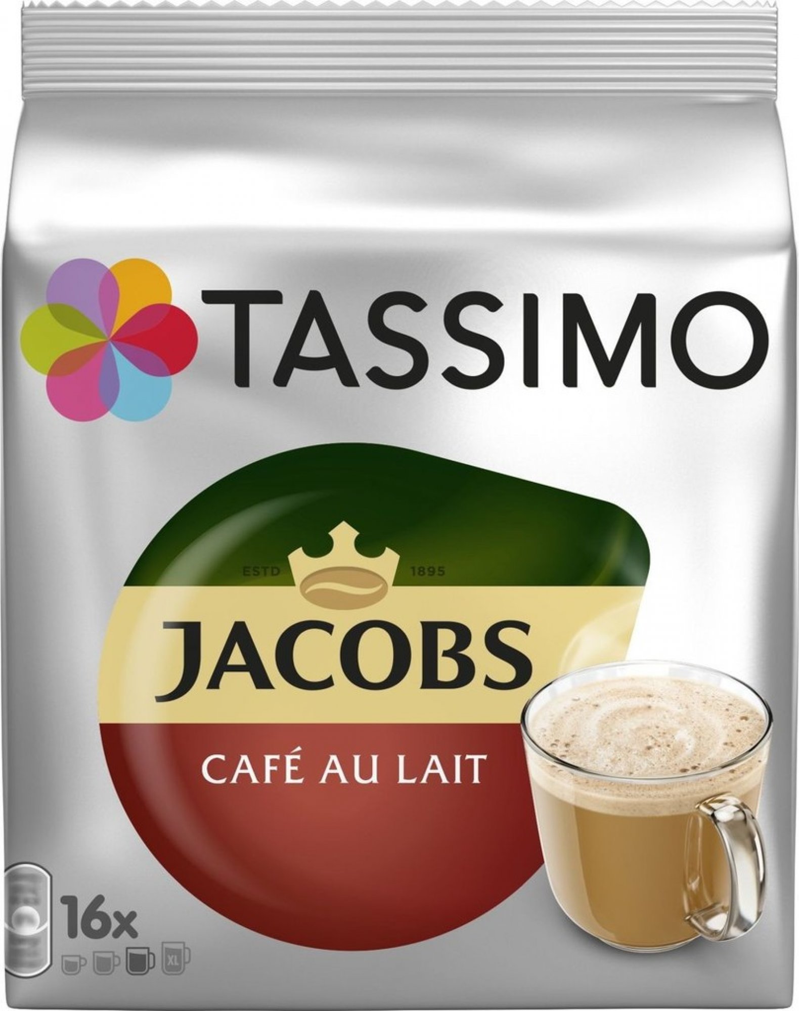 Tassimo Jacobs Cafe Au Lait 16 porcí