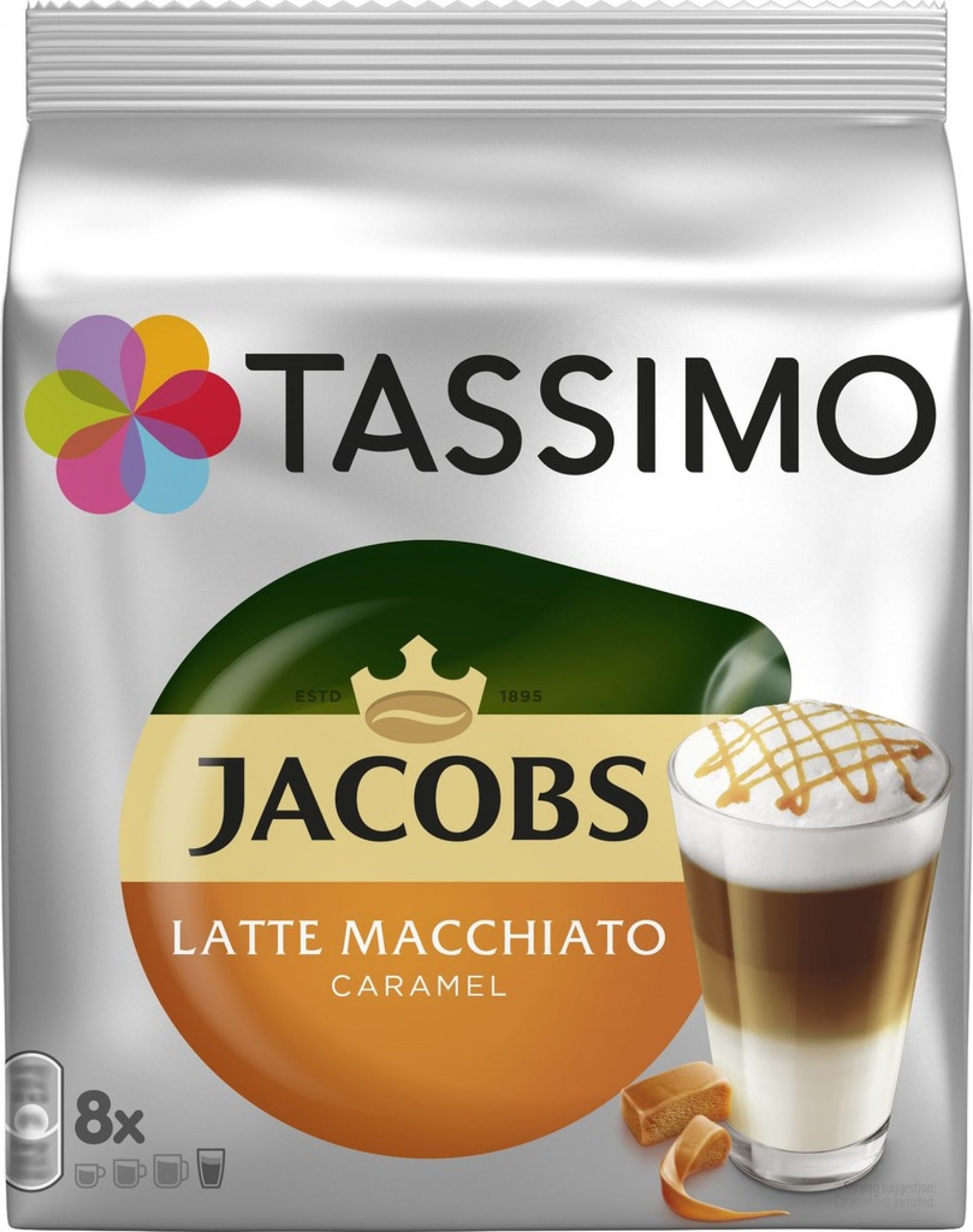 Tassimo Jacobs Krönung Latte Macchiato Caramel 8 porcí