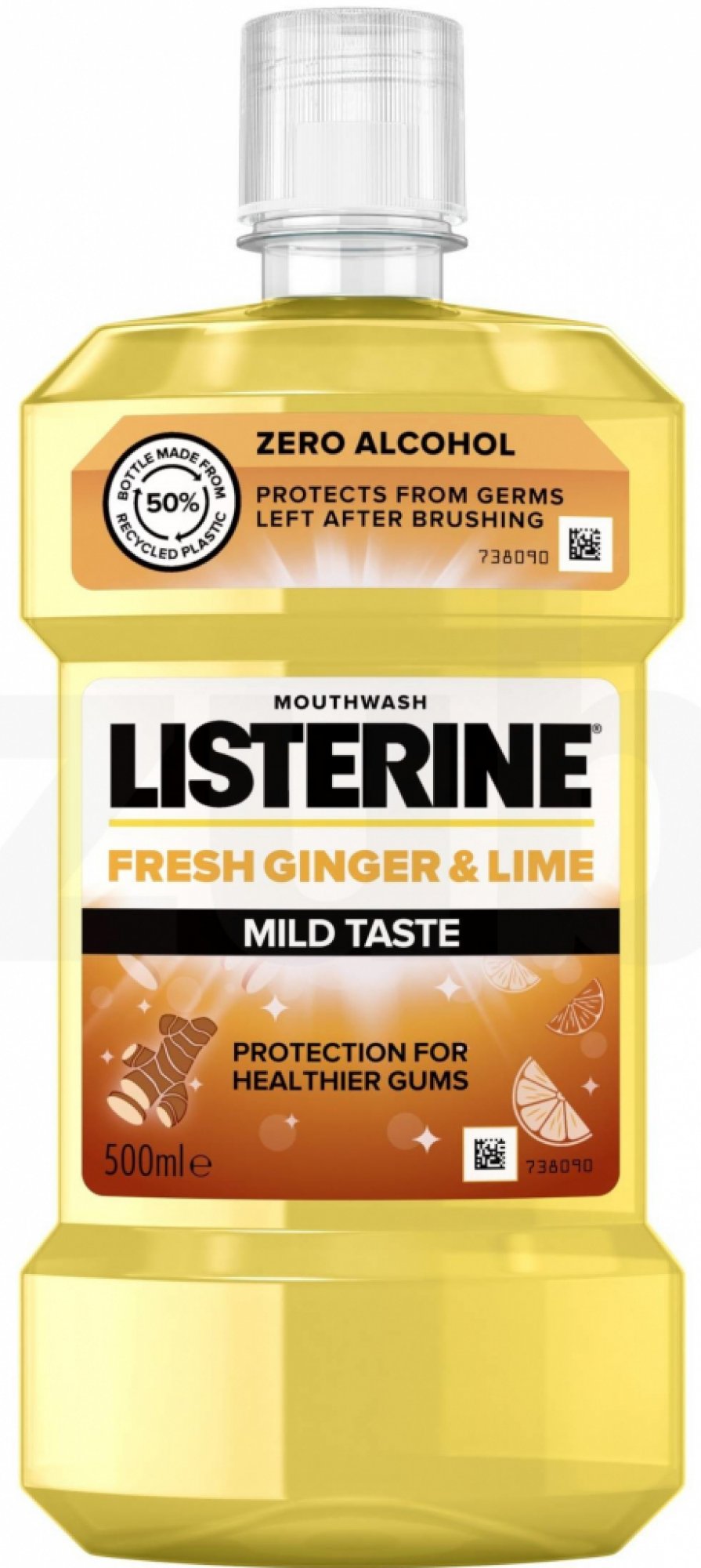 Listerine Fresh Ginger & Lime Zero Alcohol 500 ml