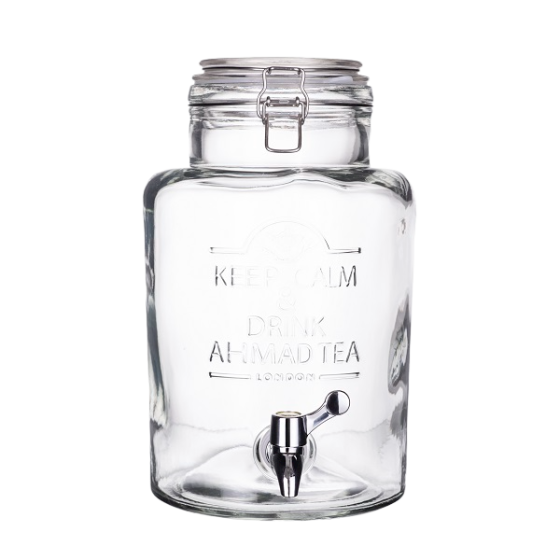 Ahmad Tea Skleněný soudek na ledový čaj | 5 l