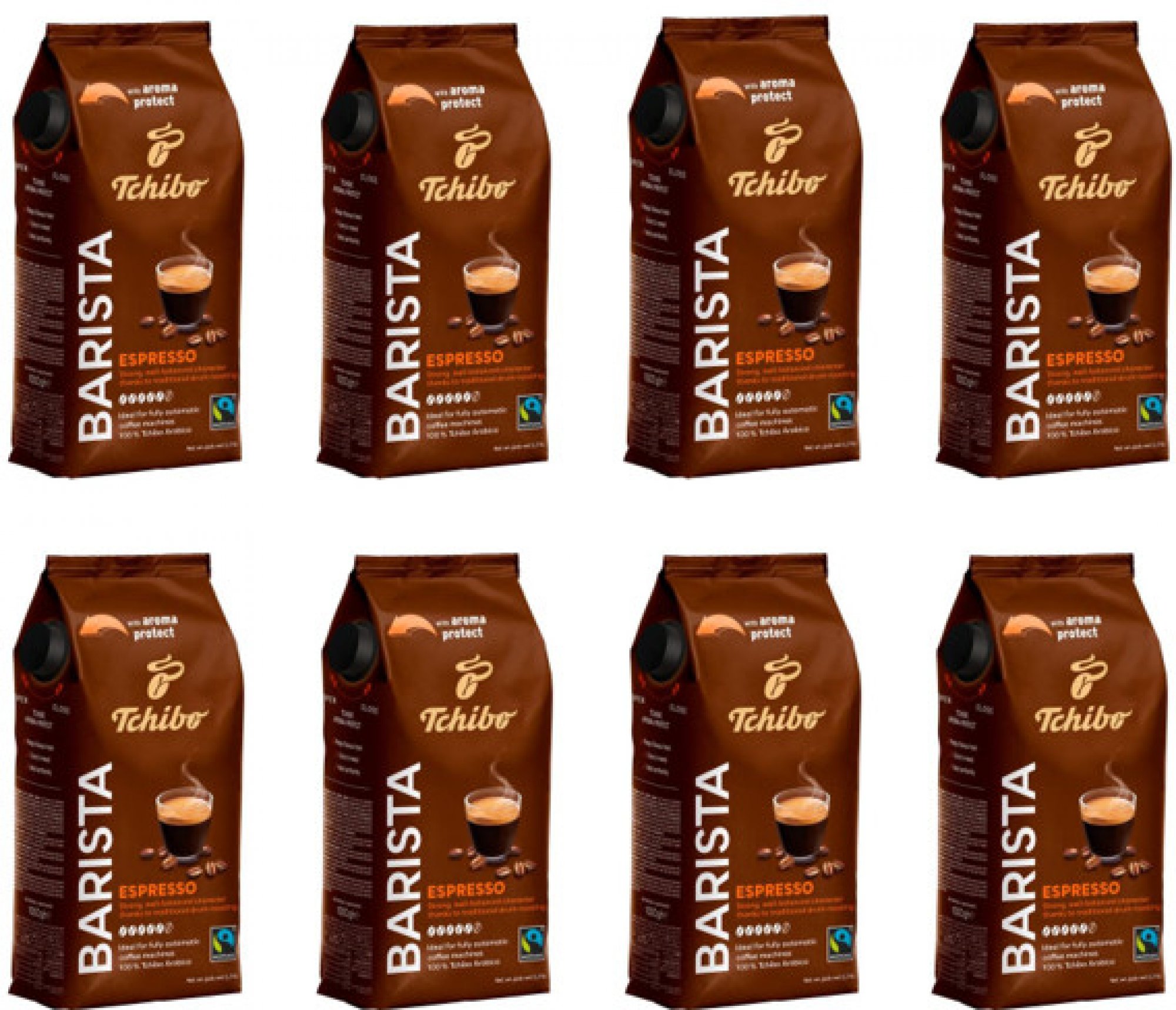 Tchibo barista espresso káva karton 8 x 1 kg