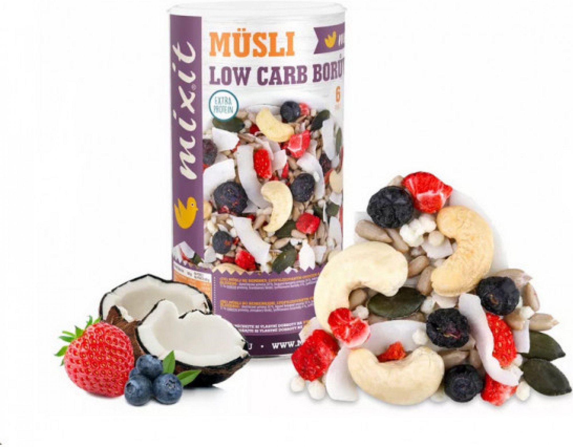 Mixit Müsli low carb Borůvka VO 230 g EXP 12/24