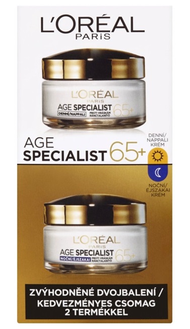 L'Oréal Paris Age Specialist 65+ sada denního a nočního krému 2 x 50 ml dárková sada